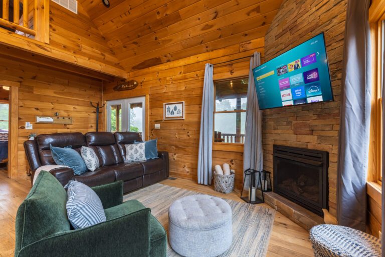 Living room space for gathering