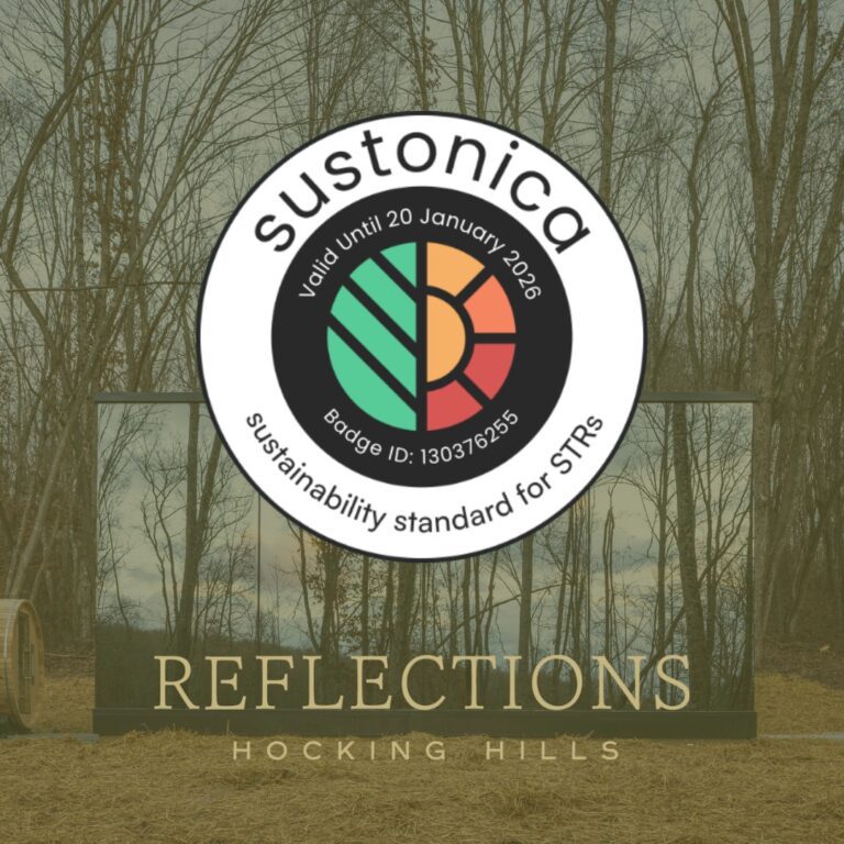 We are committed to sustainable practices to promote eco-tourism supportive of Hocking Hills